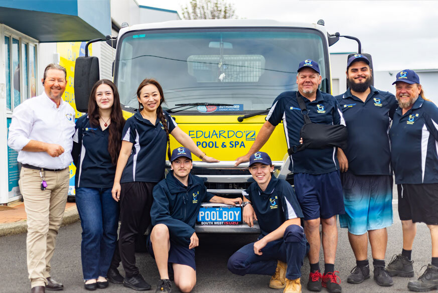 The Eduardo's Pool & Spa team in Bunbury, Western Australia